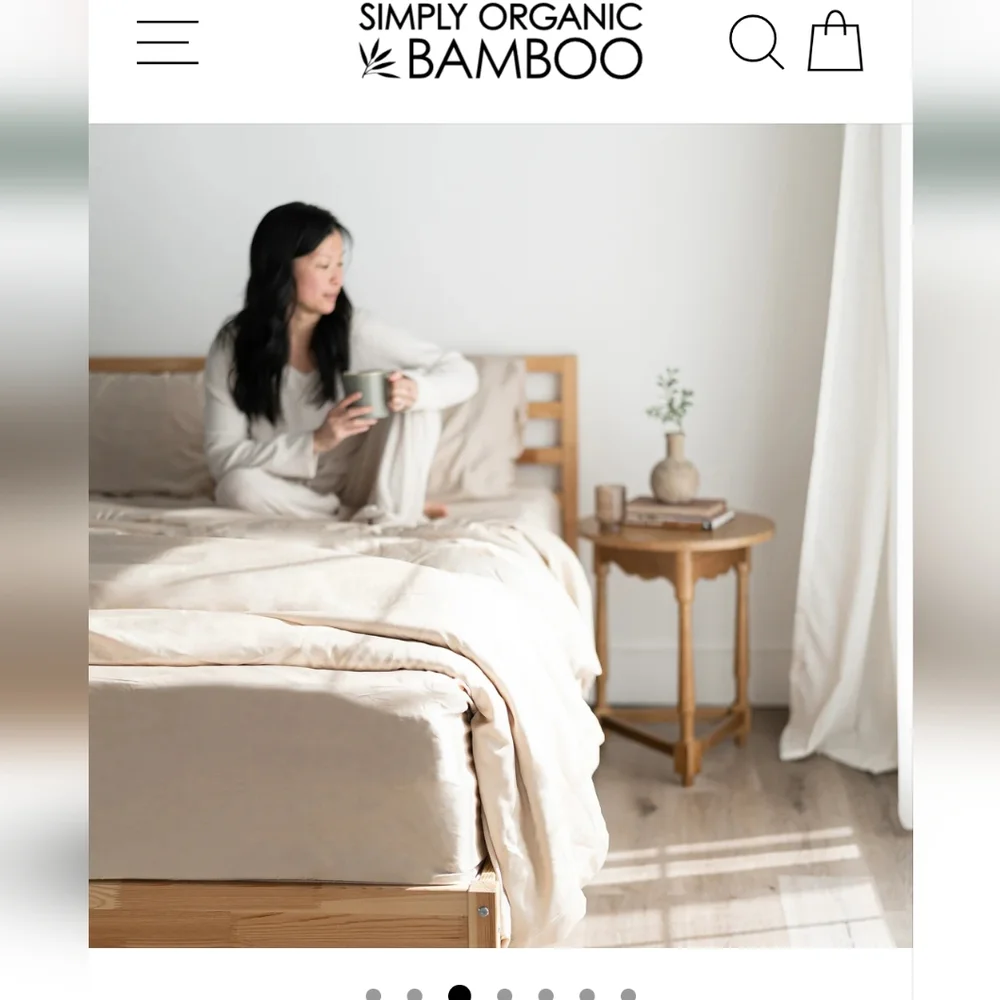 Sand Drift Duvet Cover SIMPLY ORGANIC BAMBOO